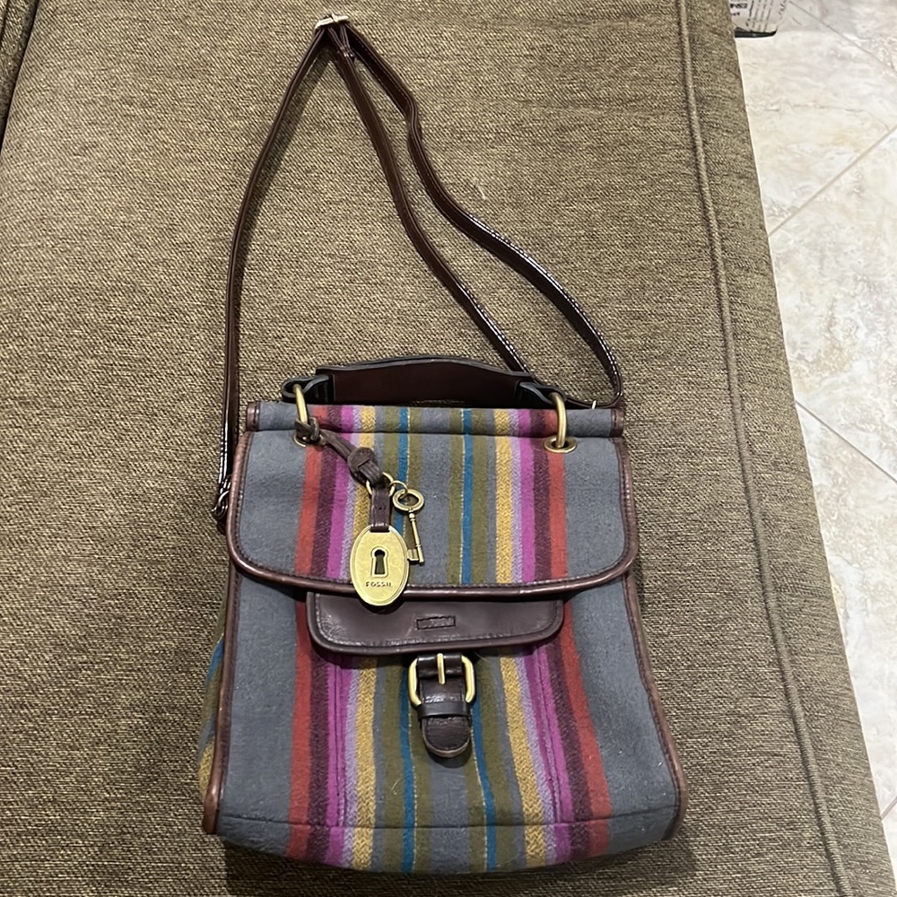 Fossil Long Live Vintage Wool Crossbody - image 2